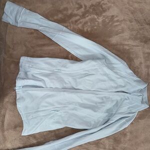 lululemon athletica Soft Gray Leather Jacket